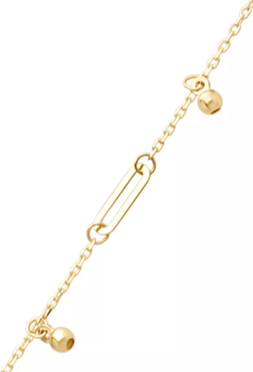 Pulsera oro amarillo 18 ktes 289_0157788PU pulsera oro amarillo 18 ktes con entrepiezas y fetiches foto detalle