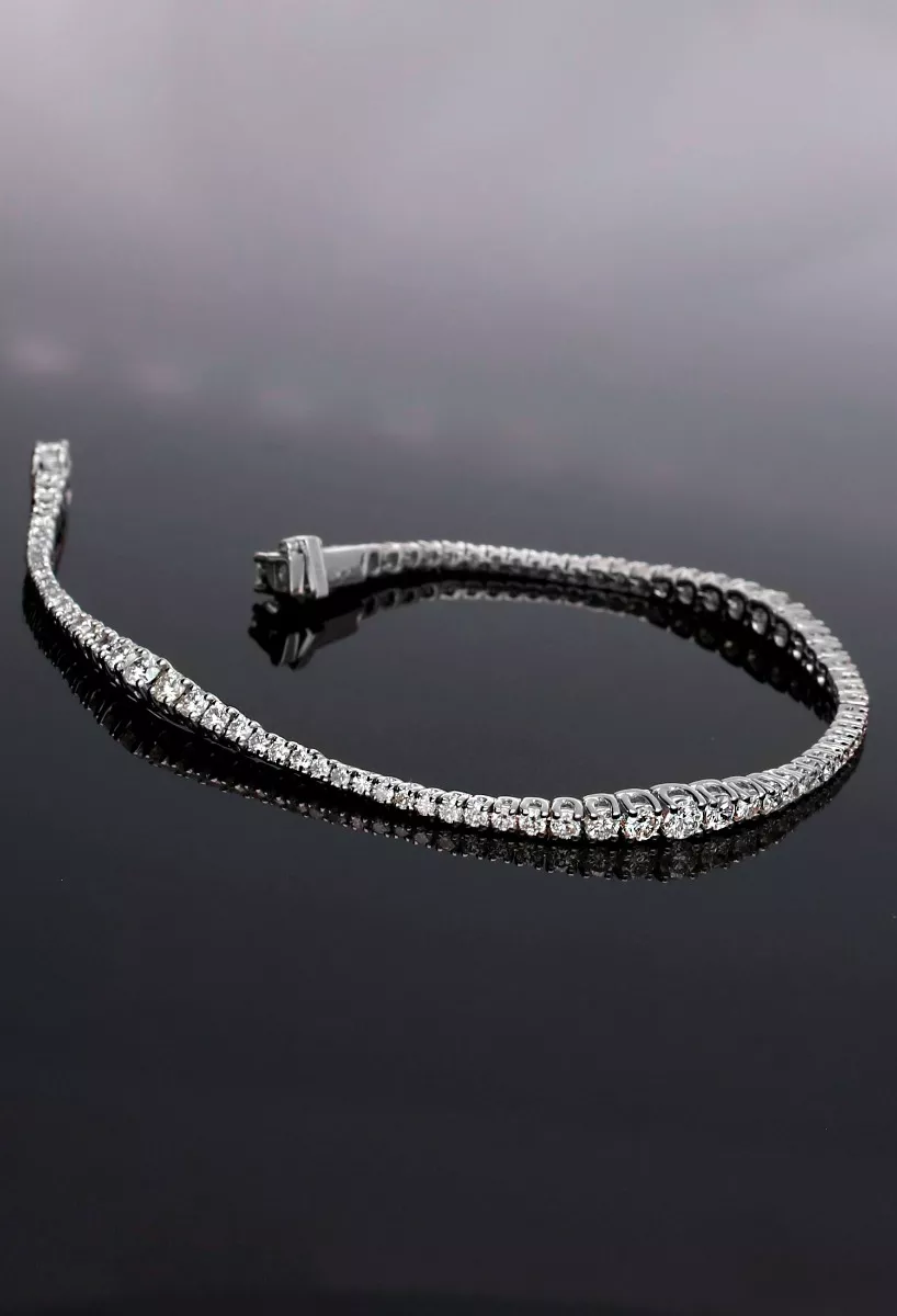 Pulsera rivier montaña rusa oro 18k y diamantes 018_742842