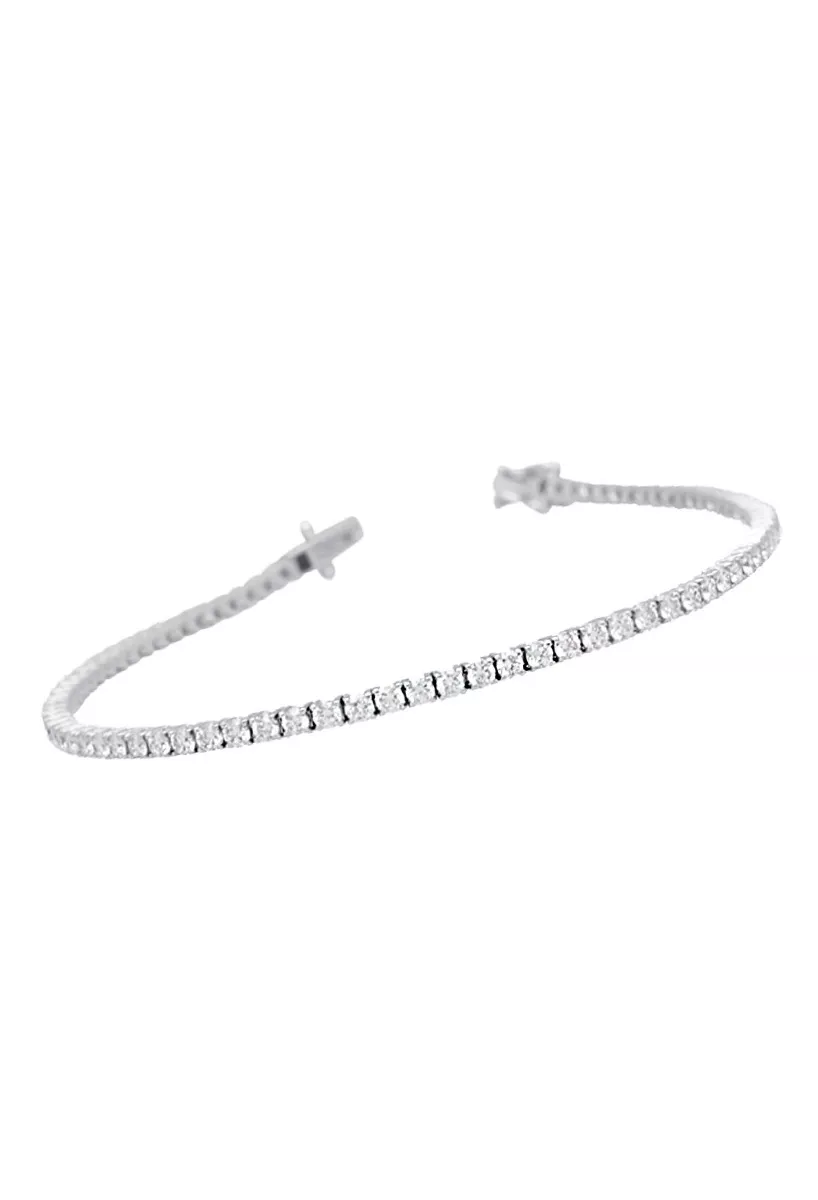 Pulsera riviere oro blanco 18k y diamantes 018_765342