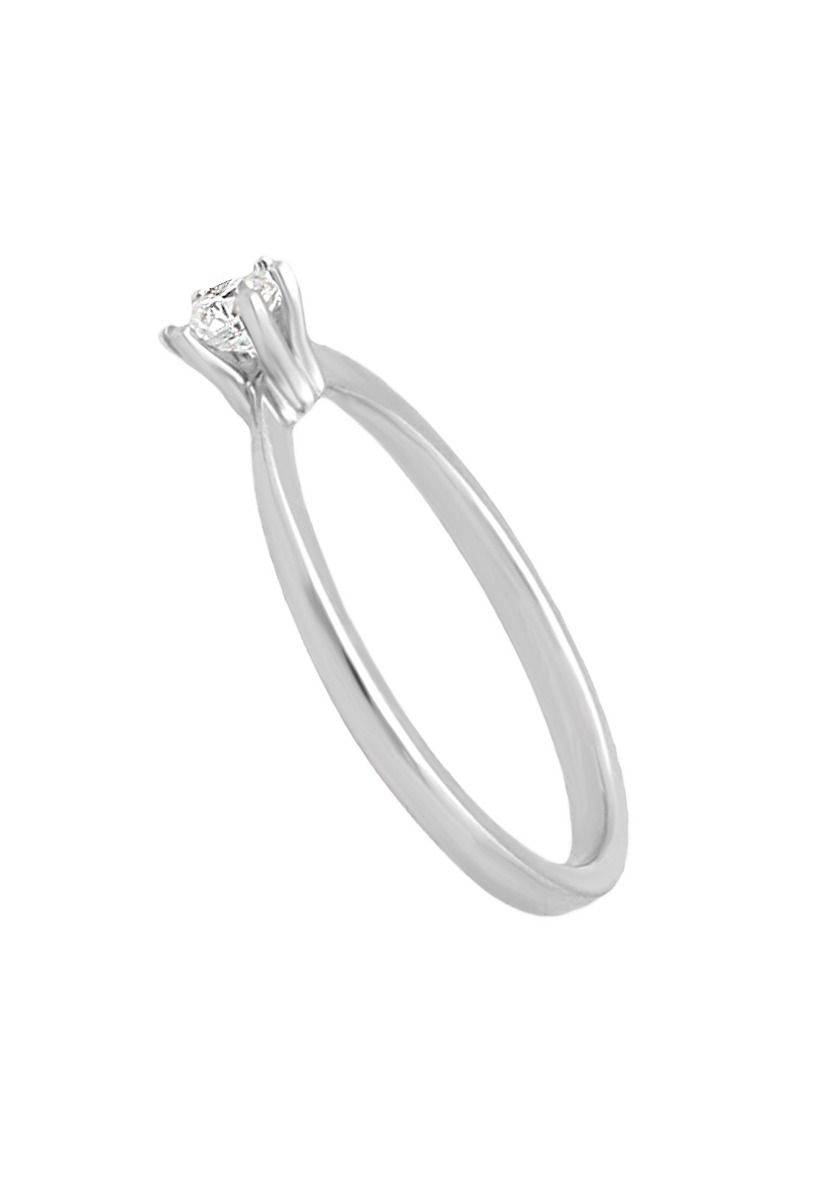 anillo de compromiso oro blanco 18k con brillante foto para parrilla web toma lateral