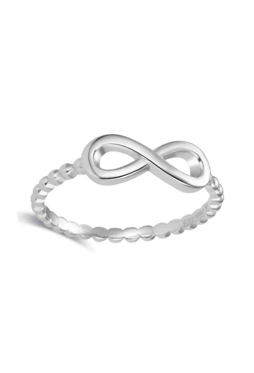 Anillo de plata con brazo bolitas e infinito 280_2011417 Anillo de plata con brazo bolitas e infinito 280_2011417