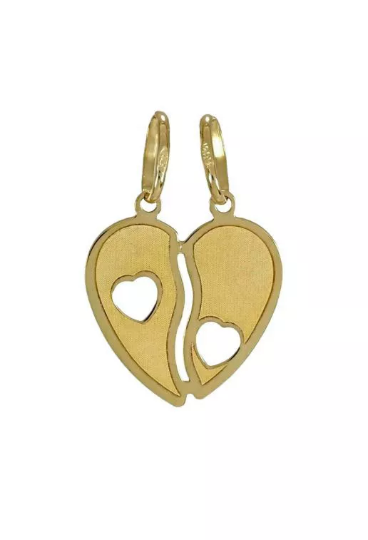 corazon partido oro 9 ktes foto frontal para web el rubi joyeros