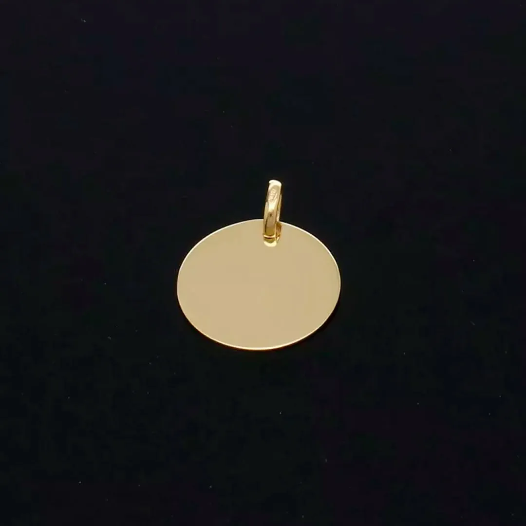 Chapa de identidad de oro clase disco colgar 243_000-70006 disco-de-oro-243_000-70006 foto sin retoque
