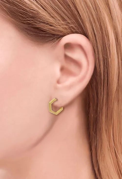 Pendientes de plata chapada hexagonales 240_PPR-E420H pendientes de plata chapada criolla hexagonal toma cuarta