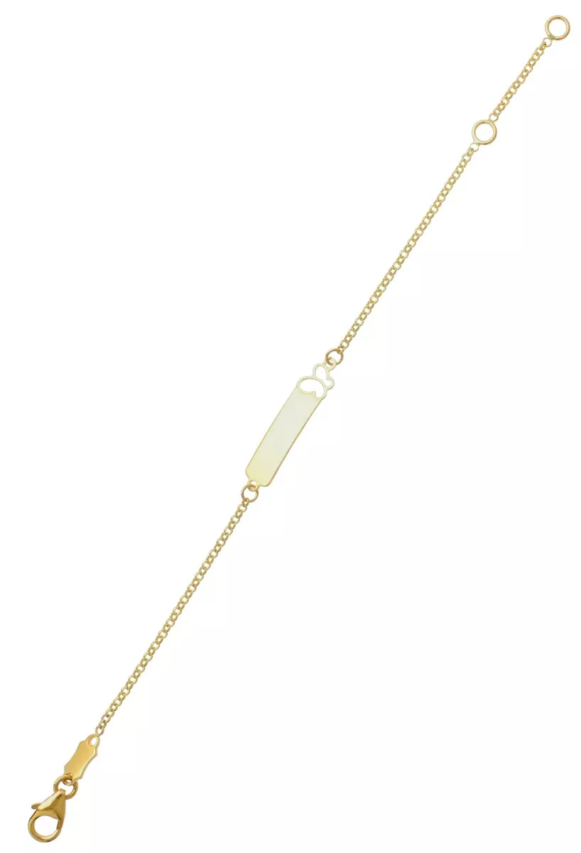Pulsera de oro ley 18k para bebe 243_043-10735 pulsera de oro para bebe para niña vista extendida