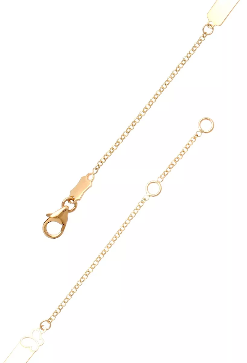 Pulsera de oro ley 18k para bebe 243_043-10735 pulsera de oro para bebe para niña vista detallada del cierre