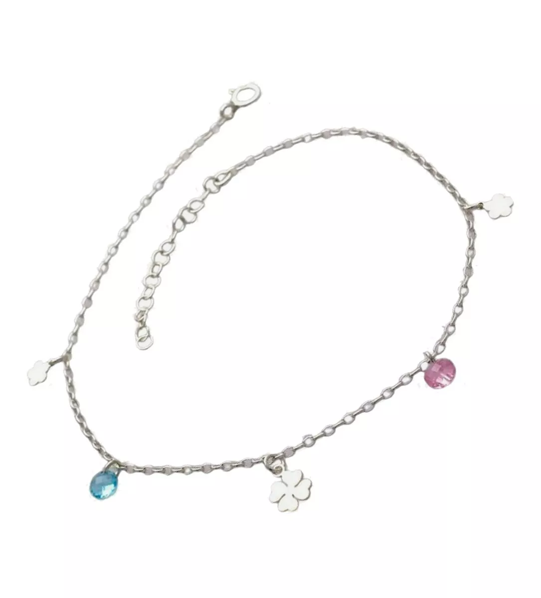 tobillera de plata con fetiches foto para web toma uno