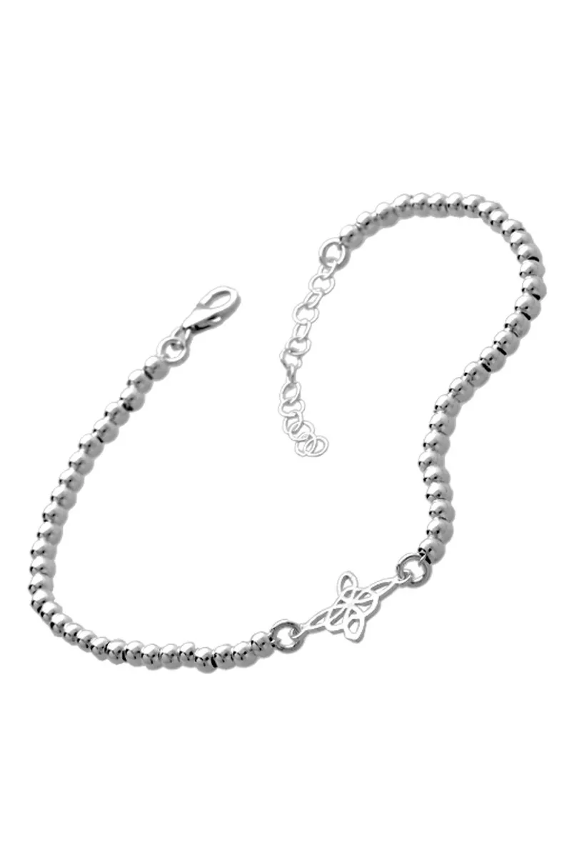 Pulseras ajustables: 5 claves para elegir la ideal para mujer Pulsera de plata bolas con motivo 240_PB-1NB