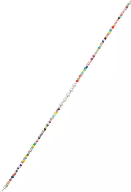 tobillera plata cuentas multicolores foto para web