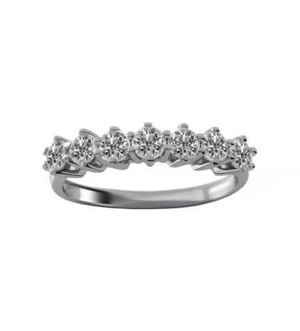 anillo de compromiso oro blanco y diamantes