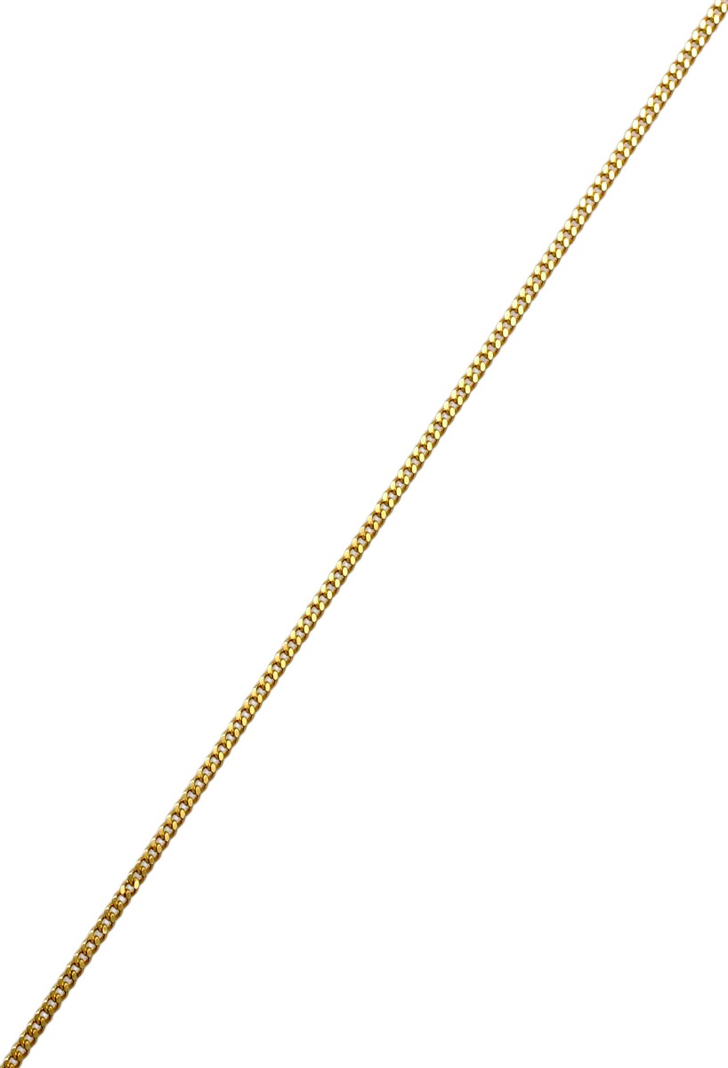 cadena oro amarillo 18 ktes eslabones macizos modelo barbado toma tramo
