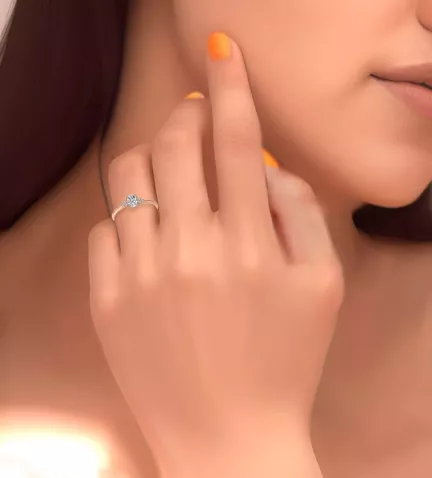 anillo oro rosa 18 ktes con circones 243 400 00993 R 10