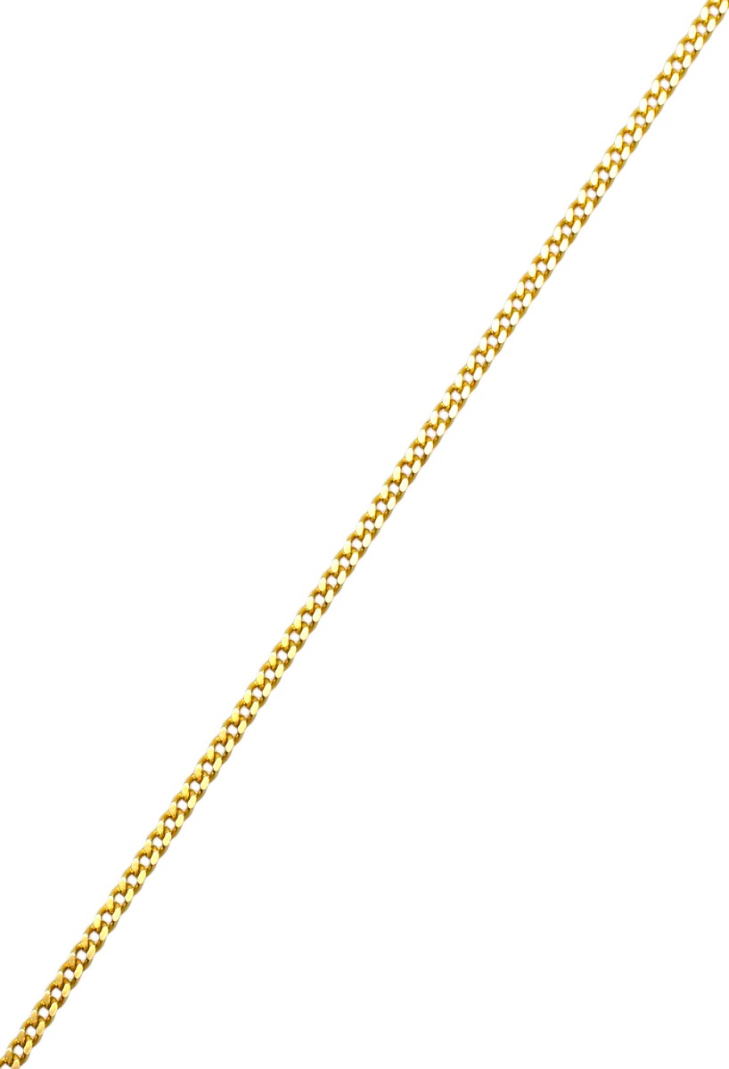 cadena oro amarillo 18k eslabones barbados foto tramo