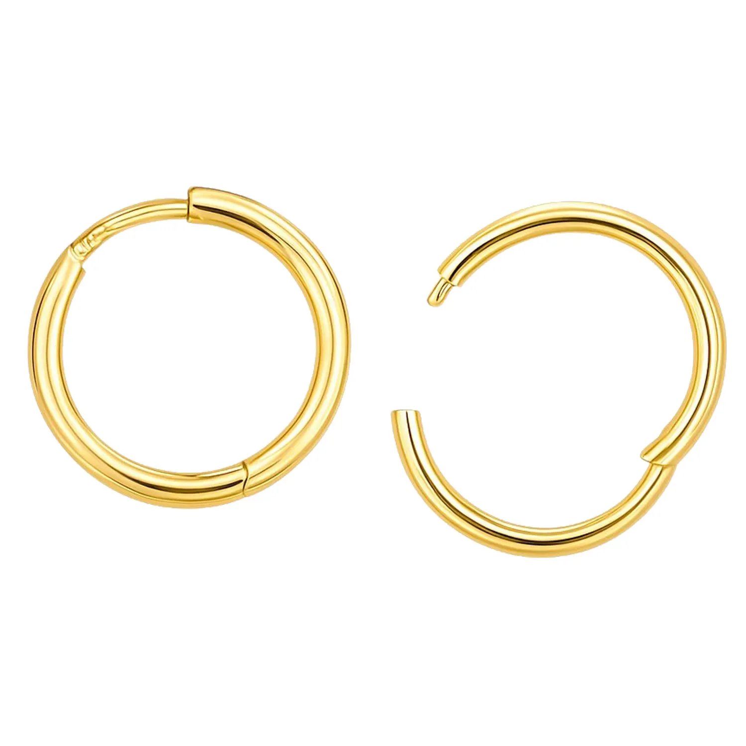 Pendientes de oro 18K 243_636-1001 pendientes-de-oro-aros-chanella-redonda-243_636-1001 toma cenital detalle cierre