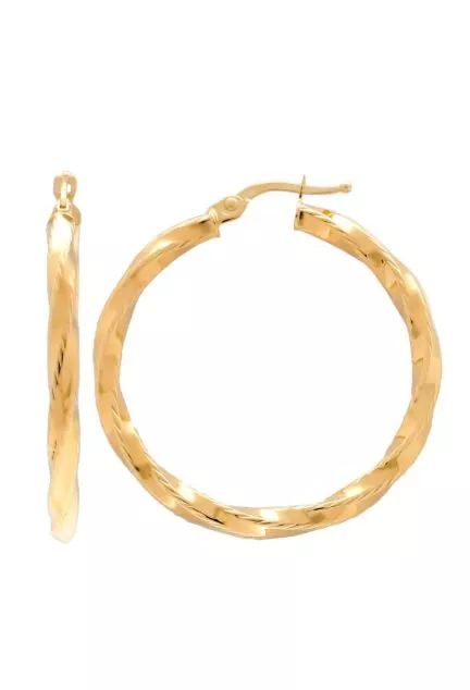 pendientes de oro 18k tipo criollas 34 mm. vista principal