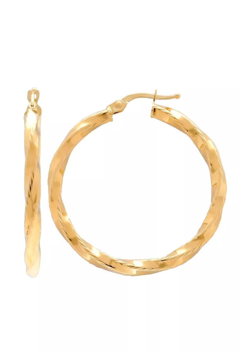 Pendientes de oro 18k tipo criollas 243_240-00823-20 pendientes de oro 18k tipo criollas 34 mm. vista principal