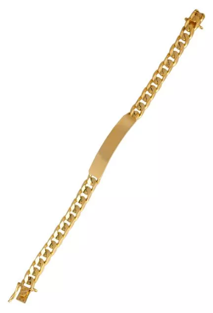 pulsera de oro para hombre esclava eslabones barbados toma extendida para web