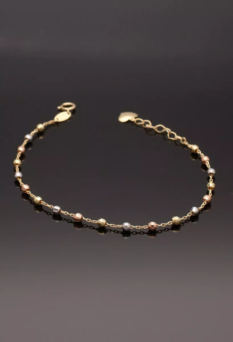 Pulsera de oro 18 ktes tricolor 289_01531216PU pulsera oro tricolor 18 ktes foto sin recortar fondo negro
