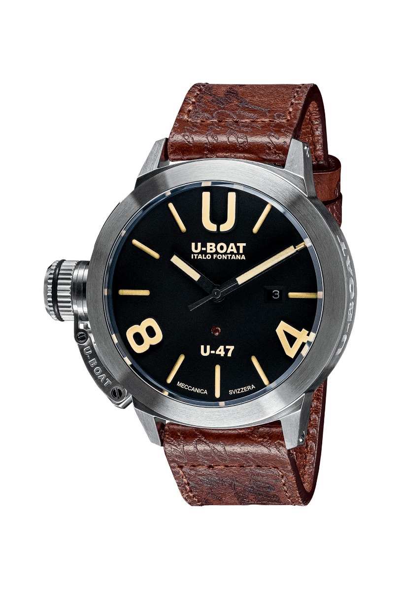Reloj U-Boat Classico U-47 AS1 acero y piel 8105