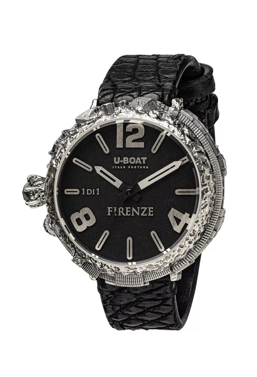 Reloj U-Boat Firence 925 Diamond plata 925 y diamante negro FI925QR Reloj U-Boat Firence 925 Diamond plata 925 y diamante negro FI925QR