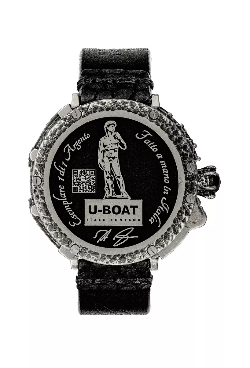 Reloj U-Boat Firence 925 Diamond plata 925 y diamante negro FI925QR Reloj U-Boat Firence 925 Diamond plata 925 y diamante negro FI925QR trasera