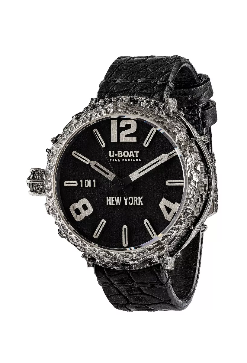 Reloj U-Boat New York 925 Diamond plata y diamante negro NY925QR Reloj U-Boat New York 925 Diamond plata y diamante negro NY925QR