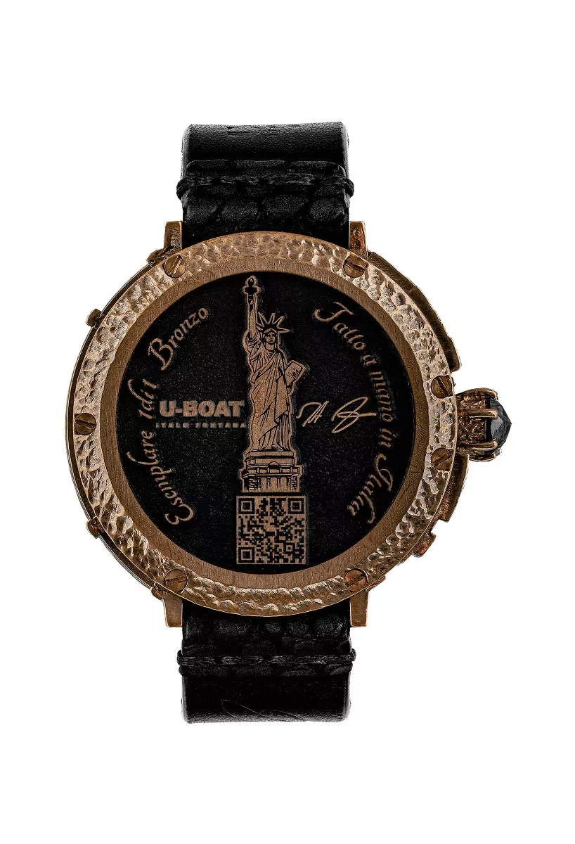 Reloj U-Boat New York Diamond Bronce y diamante negro NYBZQR Reloj U-Boat New York Diamond Bronce y diamante negro NYBZQR trasera