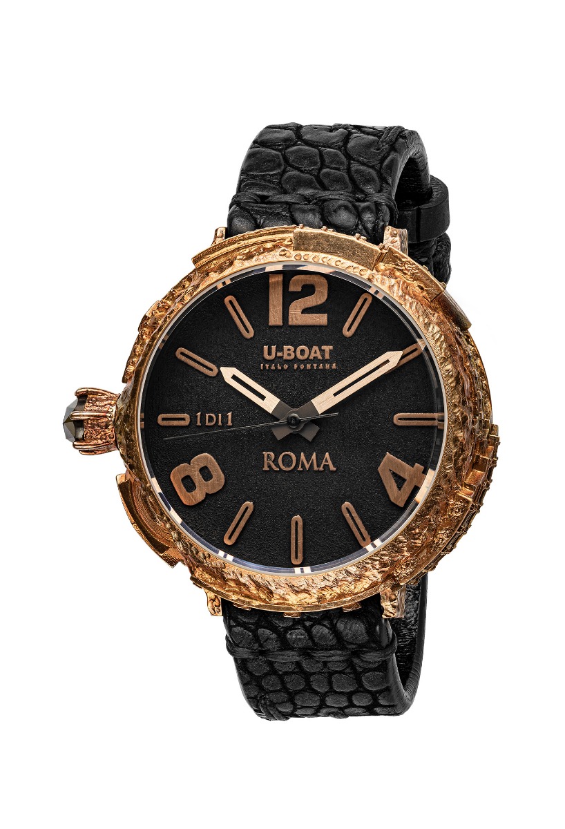 Reloj U-Boat Roma bronce y diamante negro