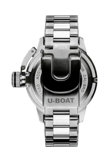 Reloj U-Boat Sommerso Ceramic Green caja y correa en acero 9520-MT trasera