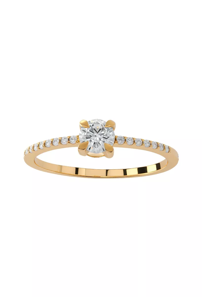 Anillo de compromiso oro bicolor ROSMARY Anillo compromiso oro blanco y rosa con diamantes 601_SB000045-132012