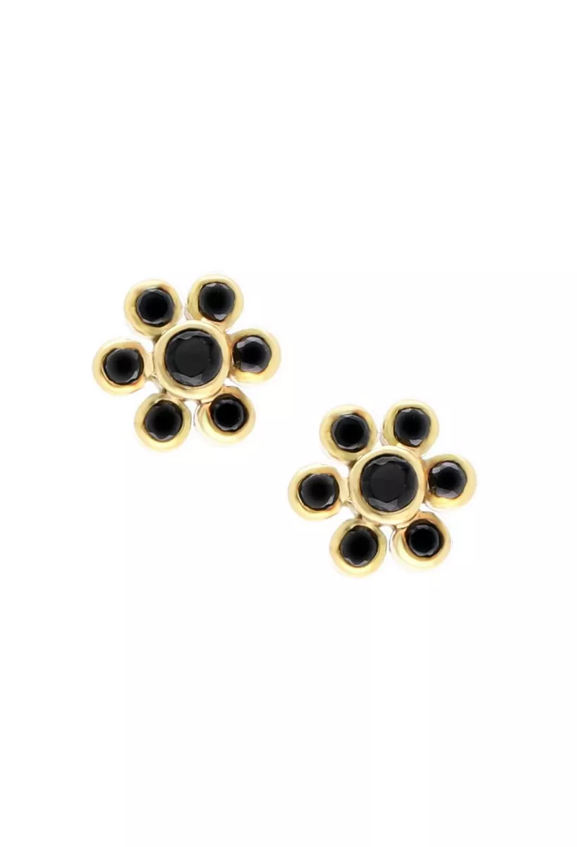 Pendientes de oro 18k orla de onix 038_LO-024-23AM02