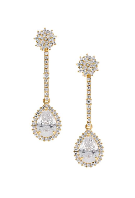 pendientes oro amarillo18k dos en uno con circonitas 009 pt60662 a