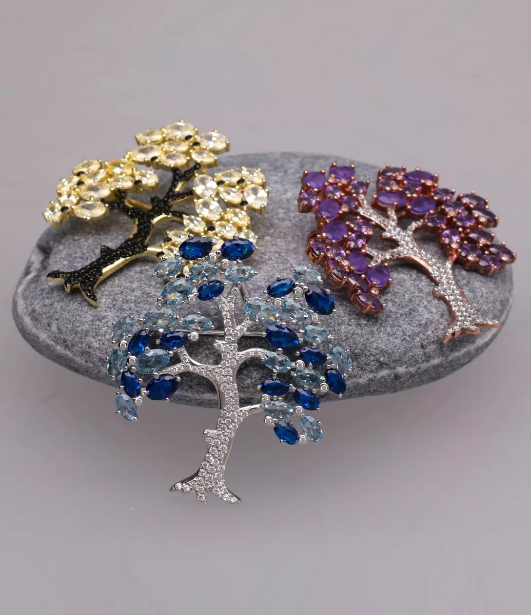 Broche de plata para solapa árbol de la vida 252_BAB6094-ROJ-AM Broche de plata plara solapa arbol de la vida 252_BAB6094-ROJ-AM-133387