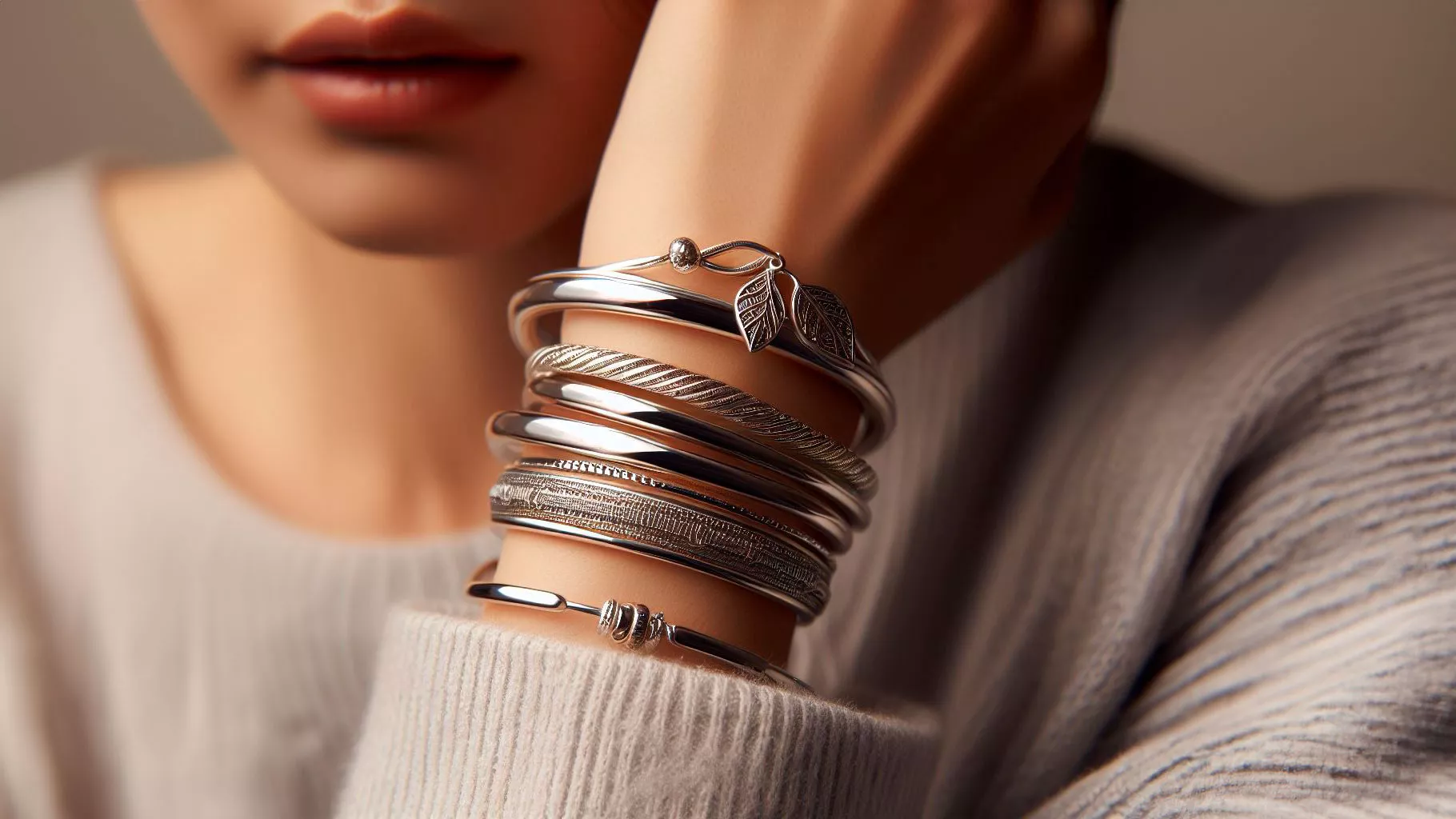 Pulsera de plata para mujeres 2