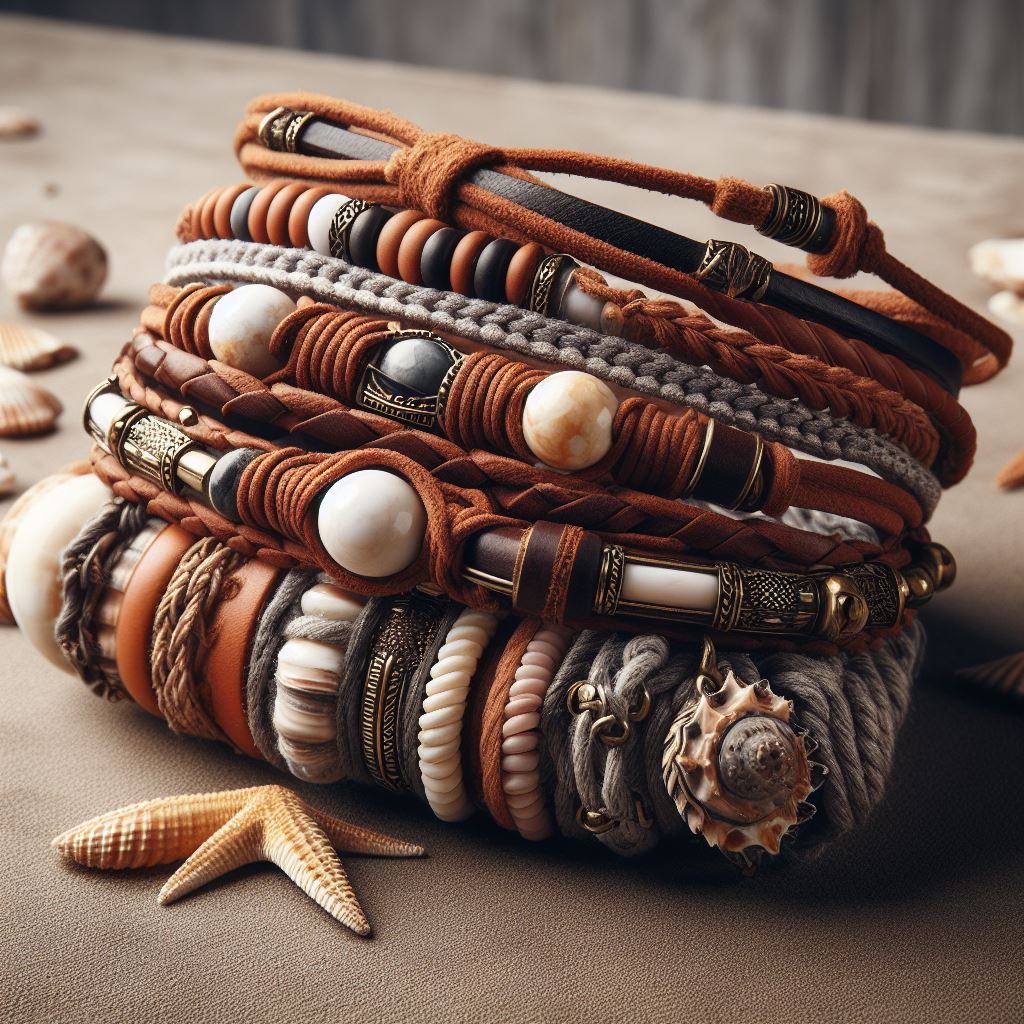 Pulseras de piel en hilo náutico Pulseras de Piel en Hilo Nautico 3