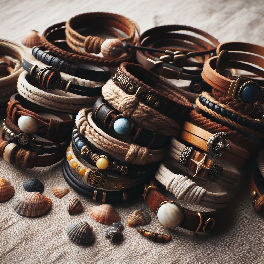 Pulseras de piel en hilo náutico Pulseras de Piel en Hilo Nautico 4