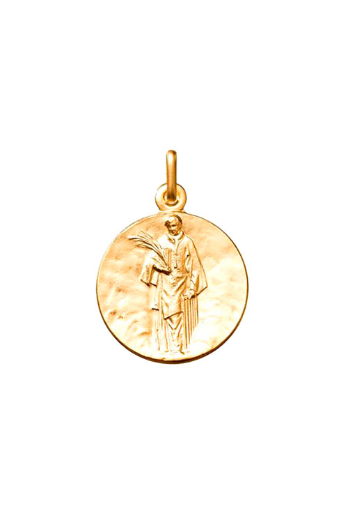 Medalla de plata de ley chapada oro de San Lorenzo 045_AG0123176D-20