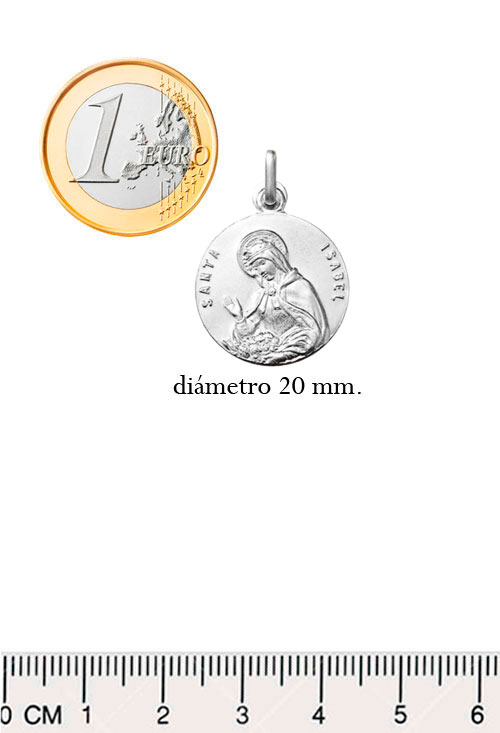 Medalla de plata de ley de Santa Isabel de Portugal 045_AG0141445-20 medida