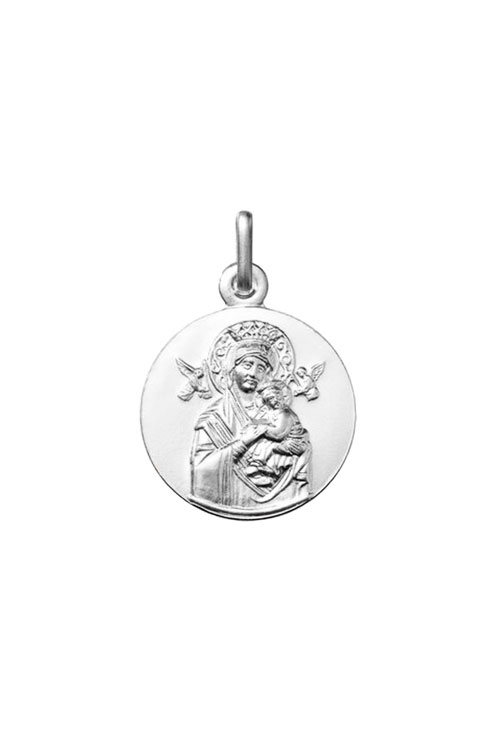 Medalla de plata de ley de la Virgen del Perpetuo Socorro 045_AG0140548-0