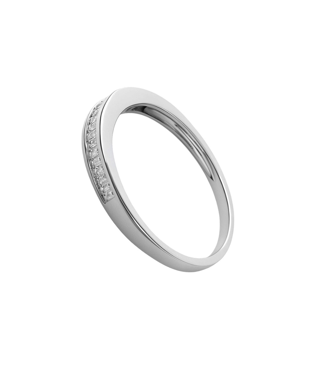 anillo compromiso oro blanco con diamantes talla baguette foto lateral para web