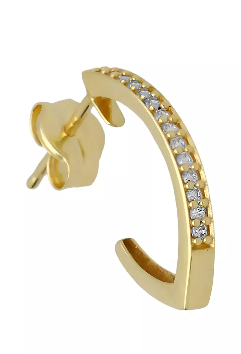 Pendientes en oro 18k hilera con circonitas 002_56588-P foto 2