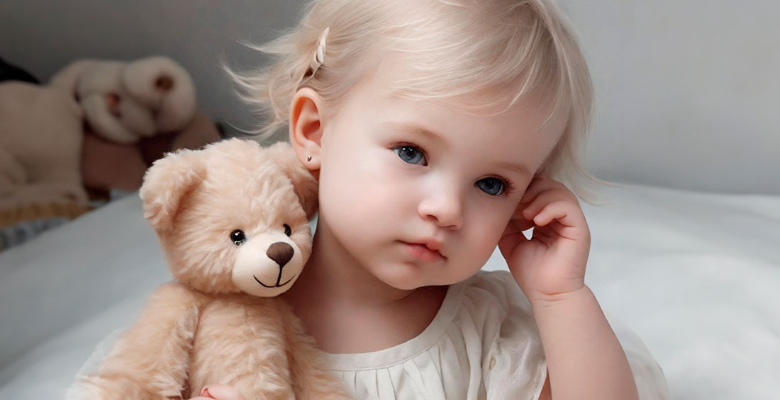 Como poner un pendiente a un bebitaa 1