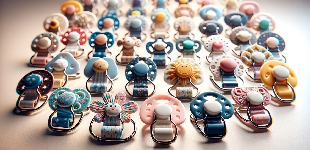 Pinzas para chupete varios