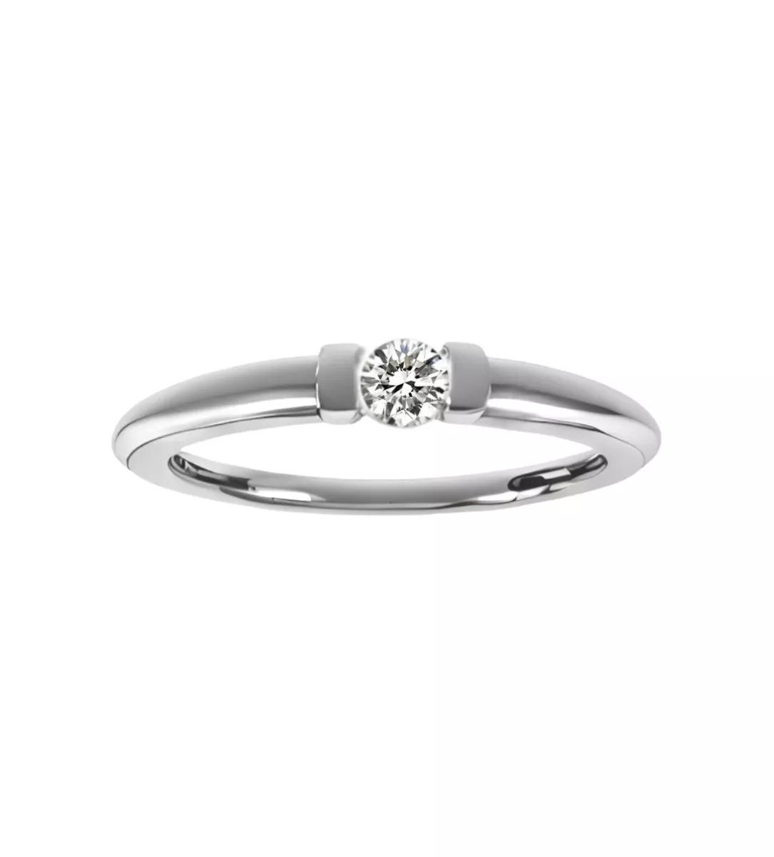 Anillo de  compromiso oro blanco 18k con diamante 243_317-01777