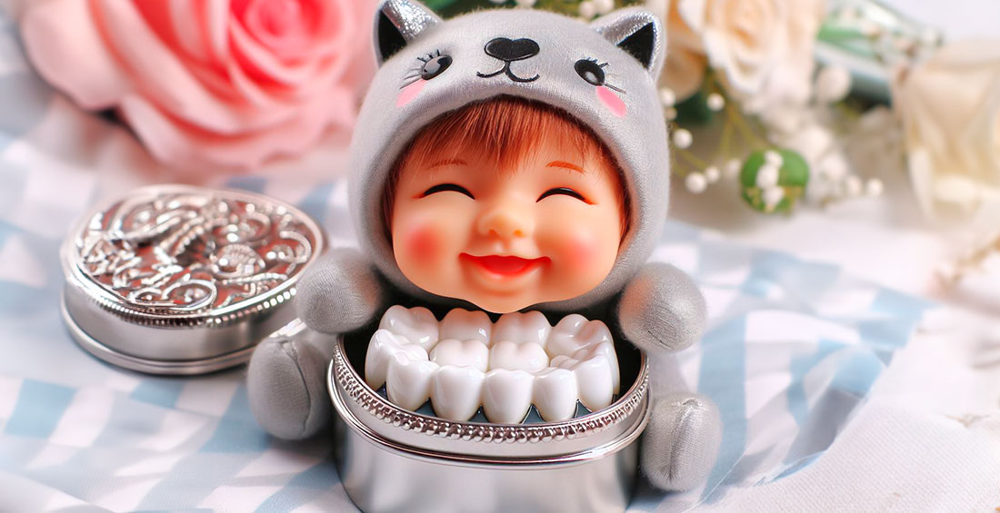 caja para dientes de leche de plata