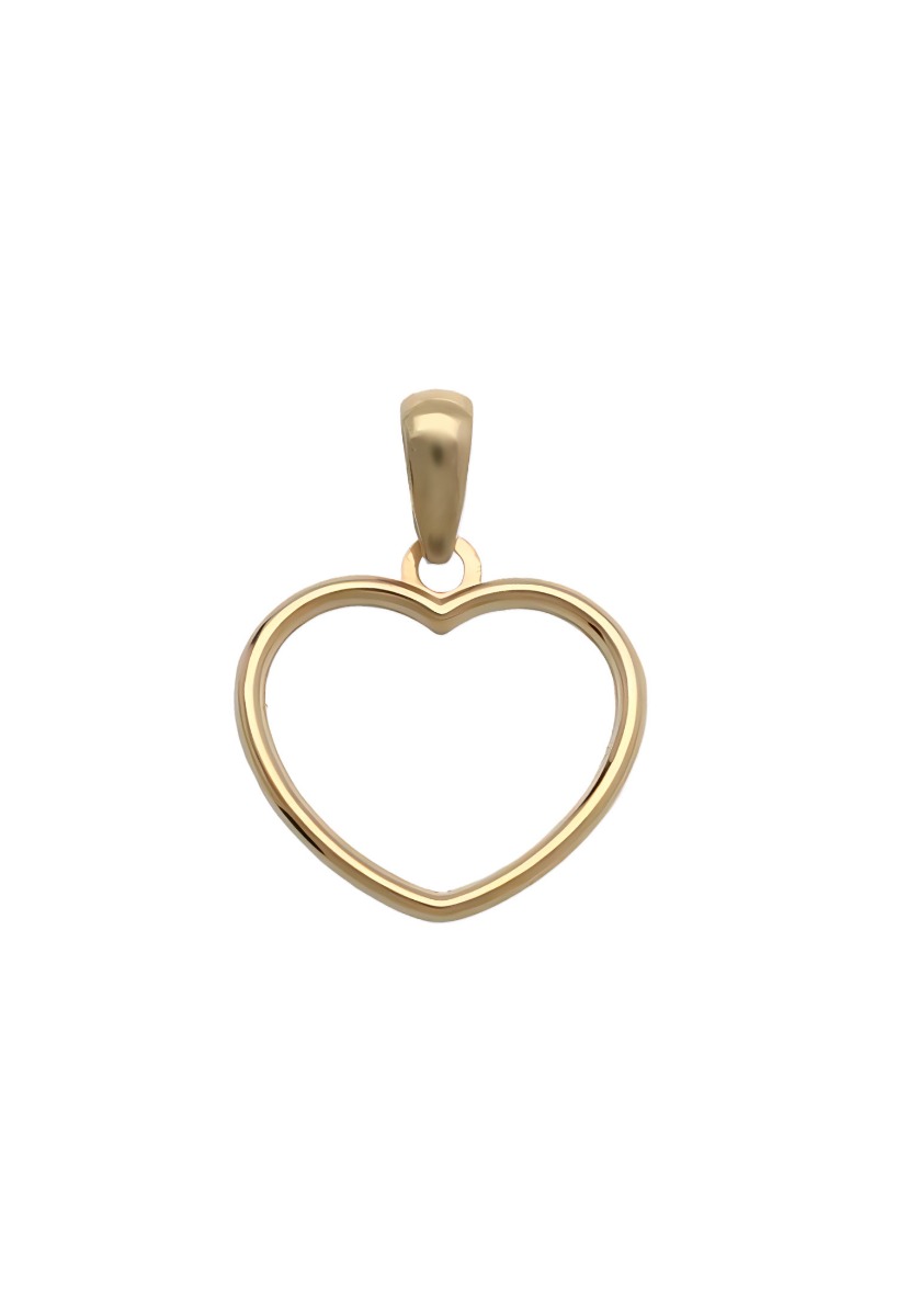 colgante de oro 18 kilates con forma de corazón 002_84098-G