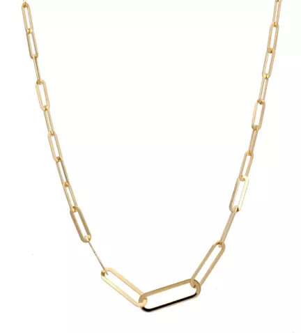 gargantilla de oro blanco motivo estrella con brillantes foto frontal