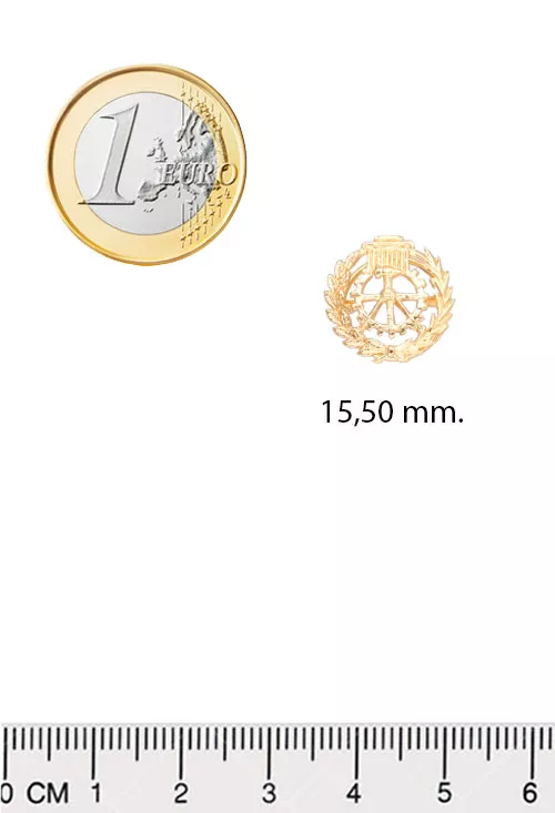 Insignia de oro 18K de delineante 038_LO-025-23AM06 Insignia de oro 18K de delineante 038_LO-025-23AM06 medidas