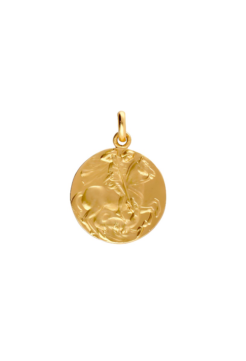 Medalla de oro 18kts de San Jorge 038_LO-025-23AM01