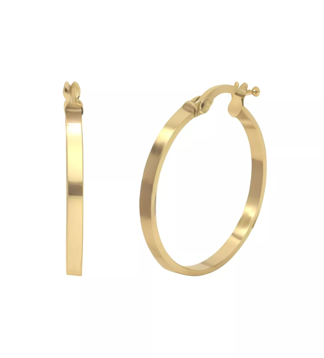 Pendientes oro 18 ktes criollas rectas 243_240-00323-20 pendietes de aro oro 18 ktes fotografia principal